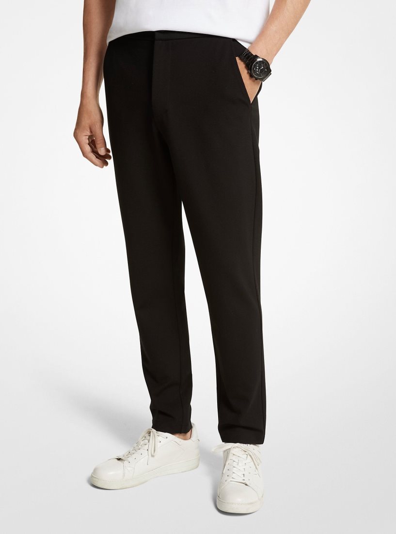 Pantalon Michael Kors Stretch Ponte Pants Hombre Negras | 3047-LRWJQ