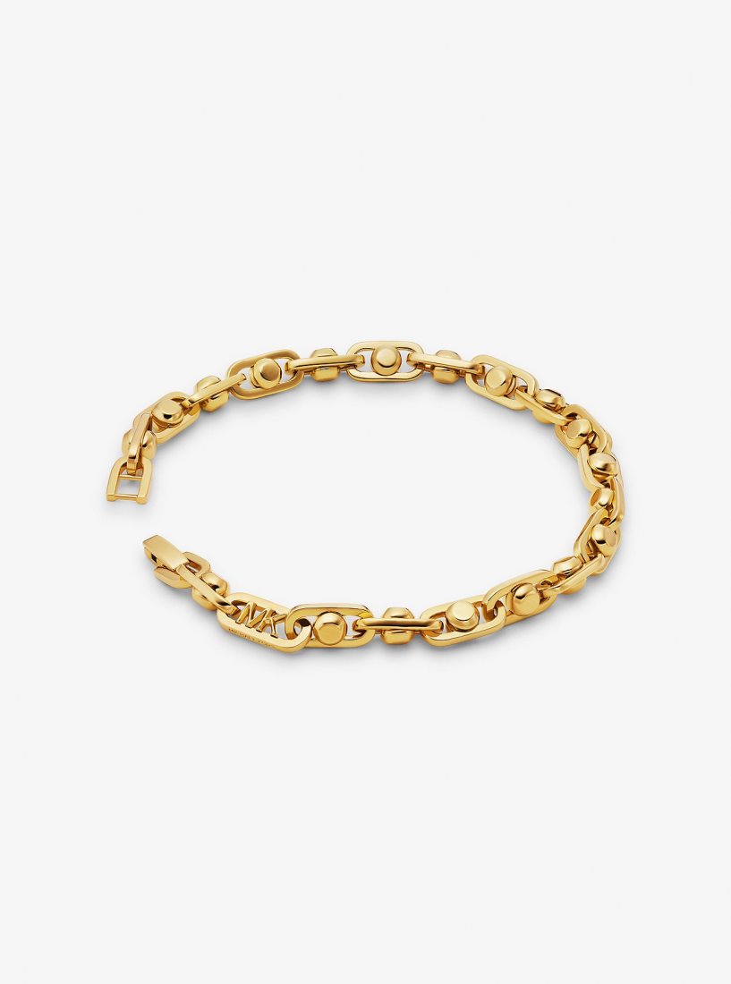 Pulseras Michael Kors Astor Precious Metal-Plated Brass Link Bracelet Mujer Doradas | 4329-FZYRV