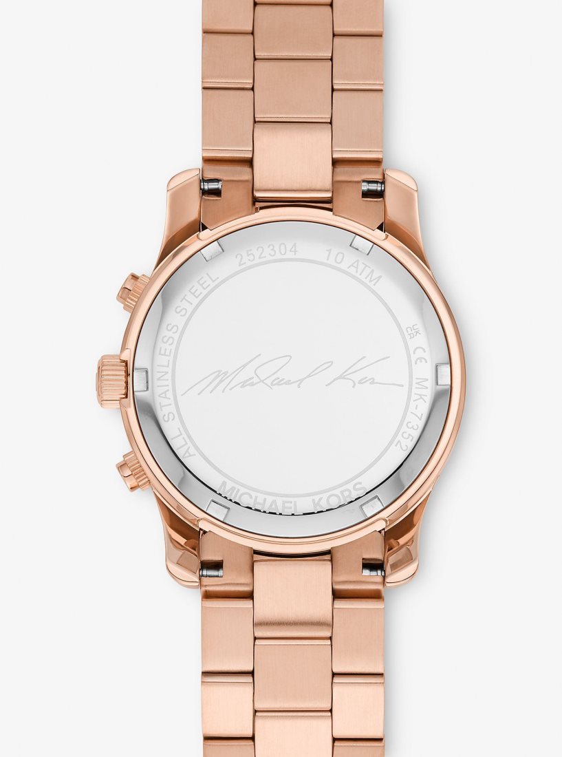 Rose Gold-tone Michael Kors Runway Rose Gold-Tone Watch Mujer Rosas Doradas | 1809-NGXES