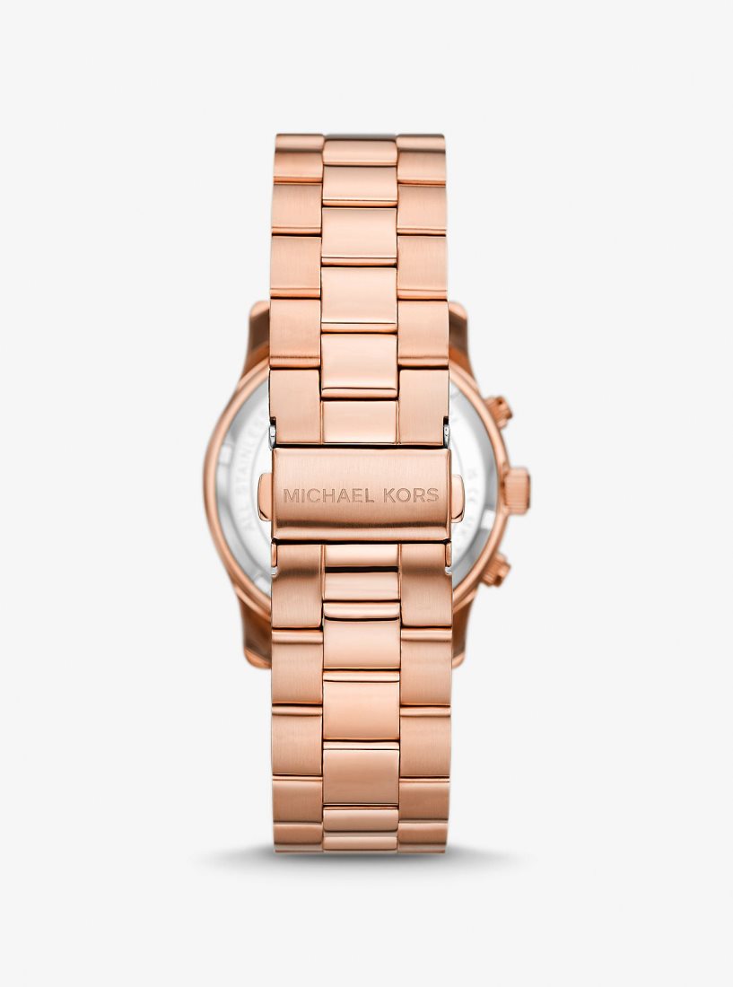 Rose Gold-tone Michael Kors Runway Rose Gold-Tone Watch Mujer Rosas Doradas | 3948-XTDBC