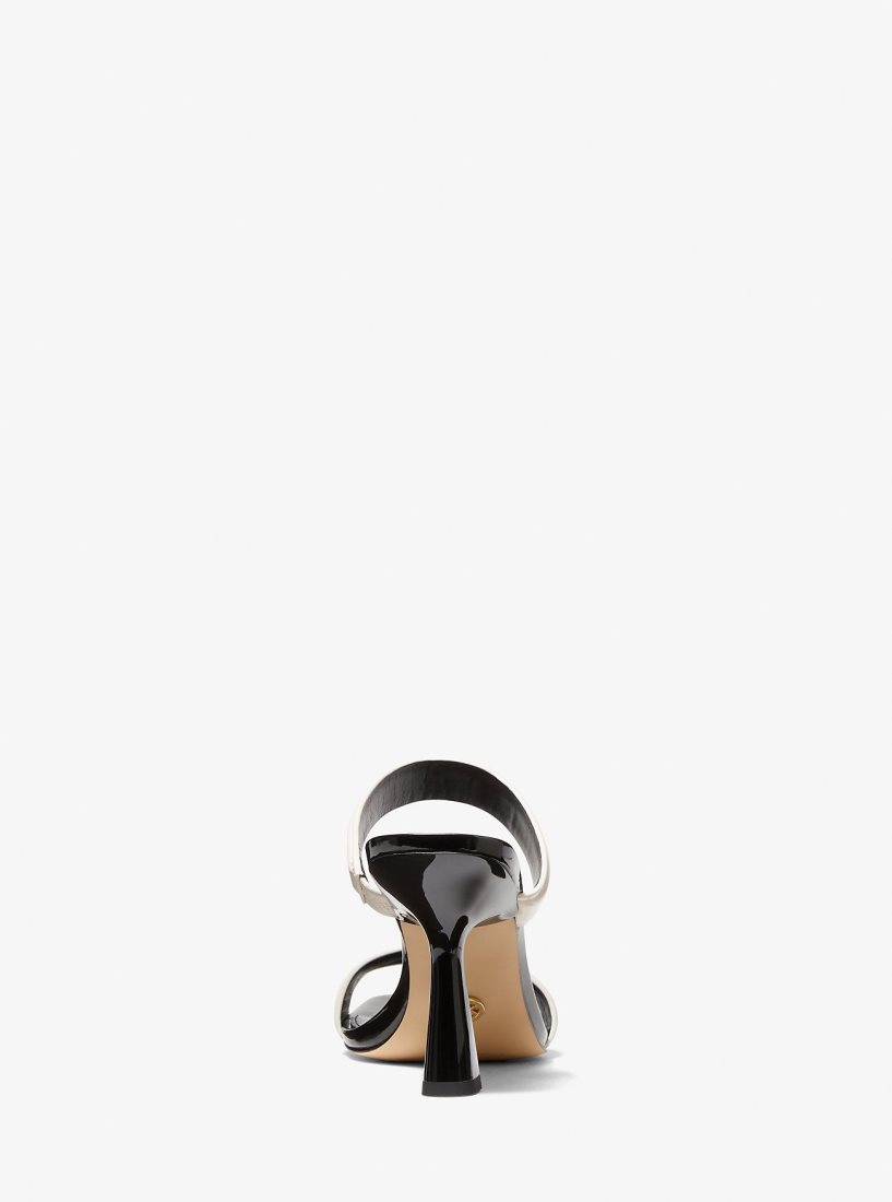 Sandalias Michael Kors Clara Two-Tone Patent Leather Sandal Mujer Multicolor | 7083-YXKRT