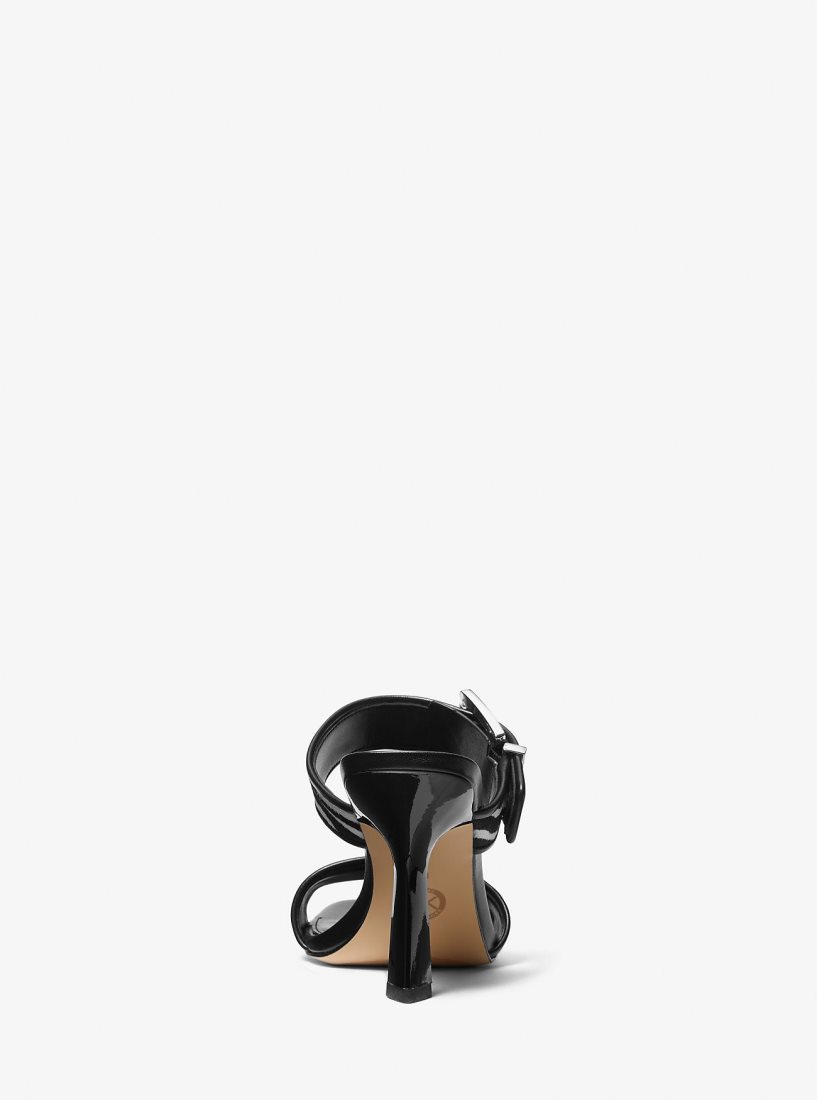 Sandalias Michael Kors Colby Zebra Print Calf Hair Sandal Mujer Negras | 7230-HBDLF