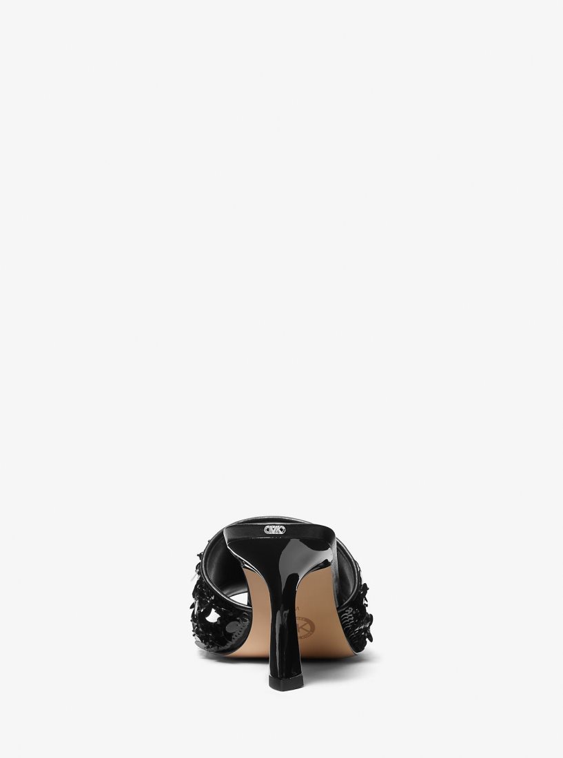 Sandalias Michael Kors Limited-Edition Tessa Hand-Embellished Mule Mujer Negras | 3401-JXGAR