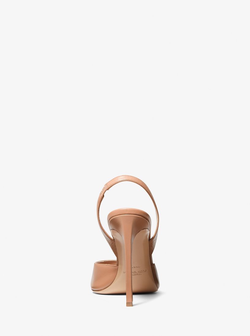 Sandalias Michael Kors Marisa Leather Sandal Mujer Suntan | 2137-KFLQJ