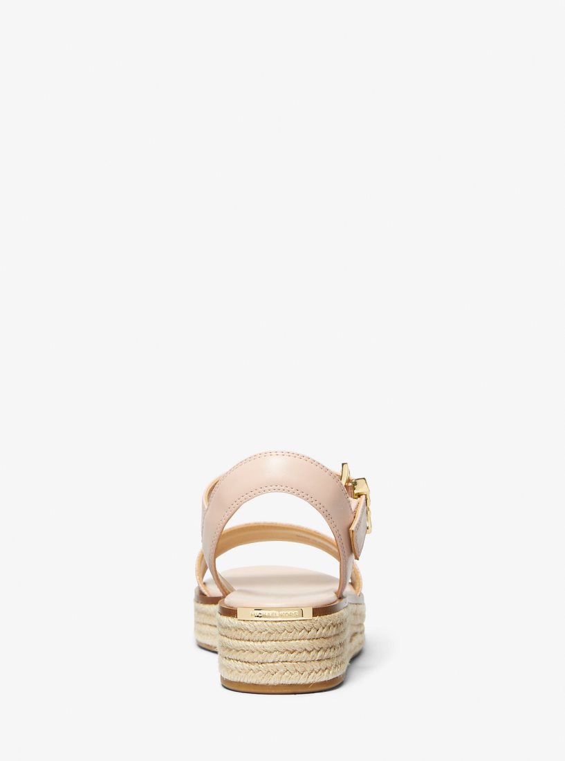 Sandalias Michael Kors Richie Smooth and Logo Platform Espadrille Sandal Mujer Ballet | 2695-FNLYK