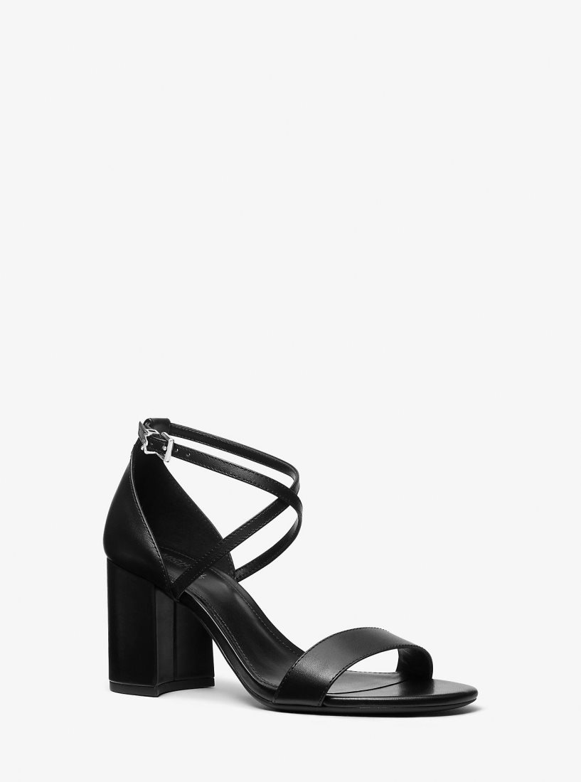 Sandalias Michael Kors Sophie Flex Patent Leather Sandal Mujer Negras | 5129-UYGOB