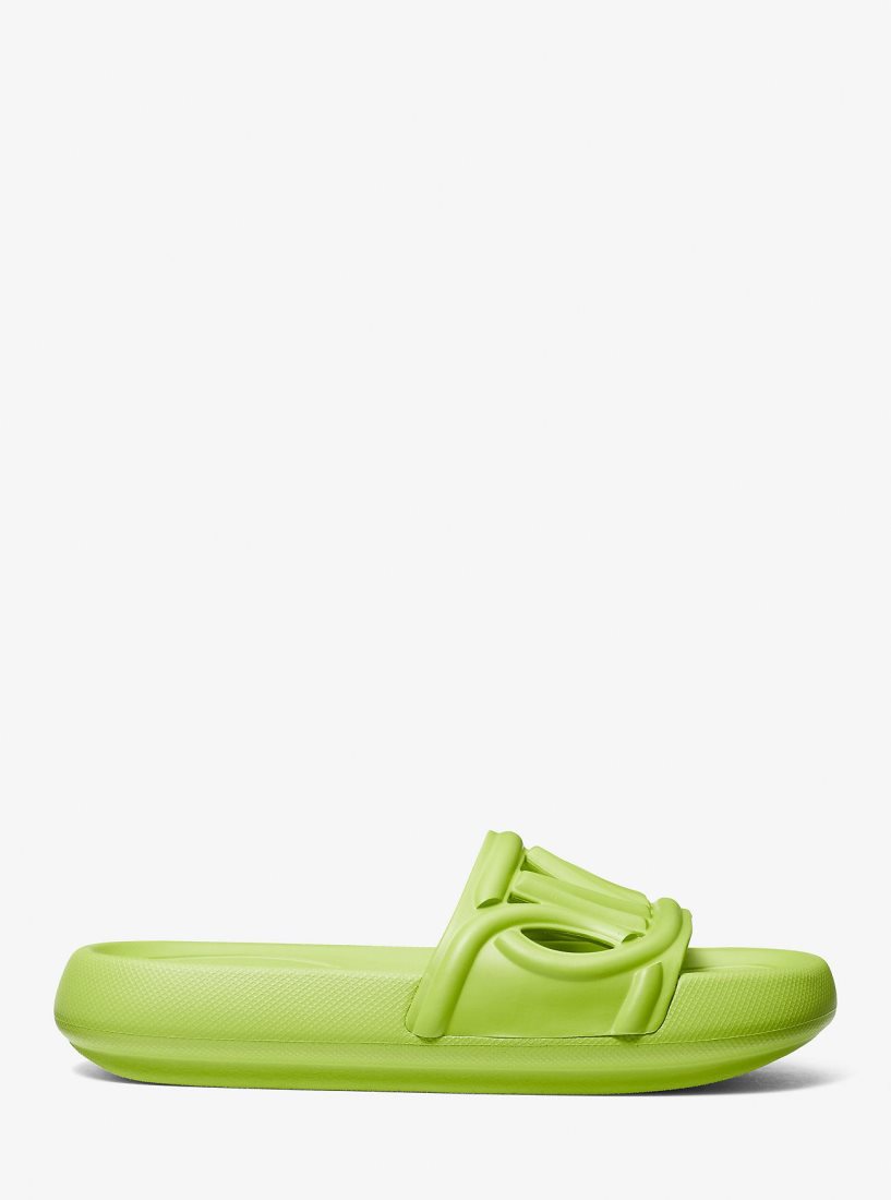 Sandalias Michael Kors Splash Scuba Slide Sandal Mujer Pear | 8791-WNIKD