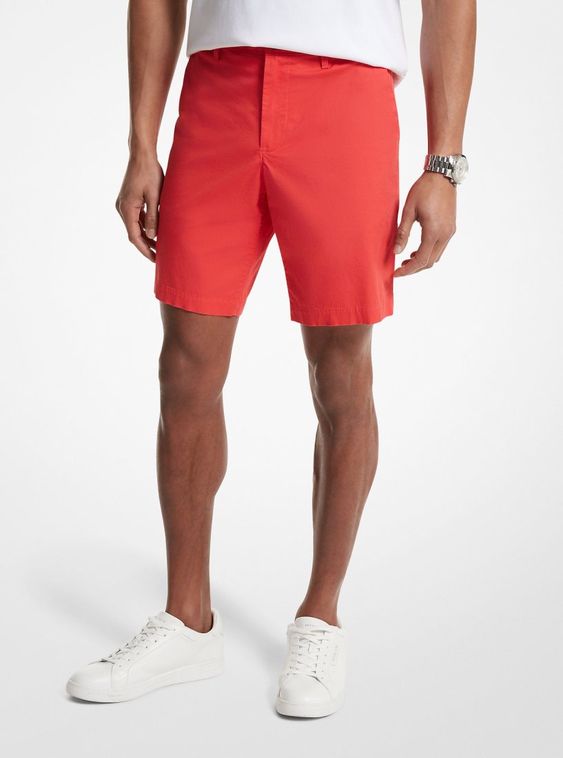 Short Michael Kors Stretch Cotton Shorts Hombre Coral | 7386-YOWFE