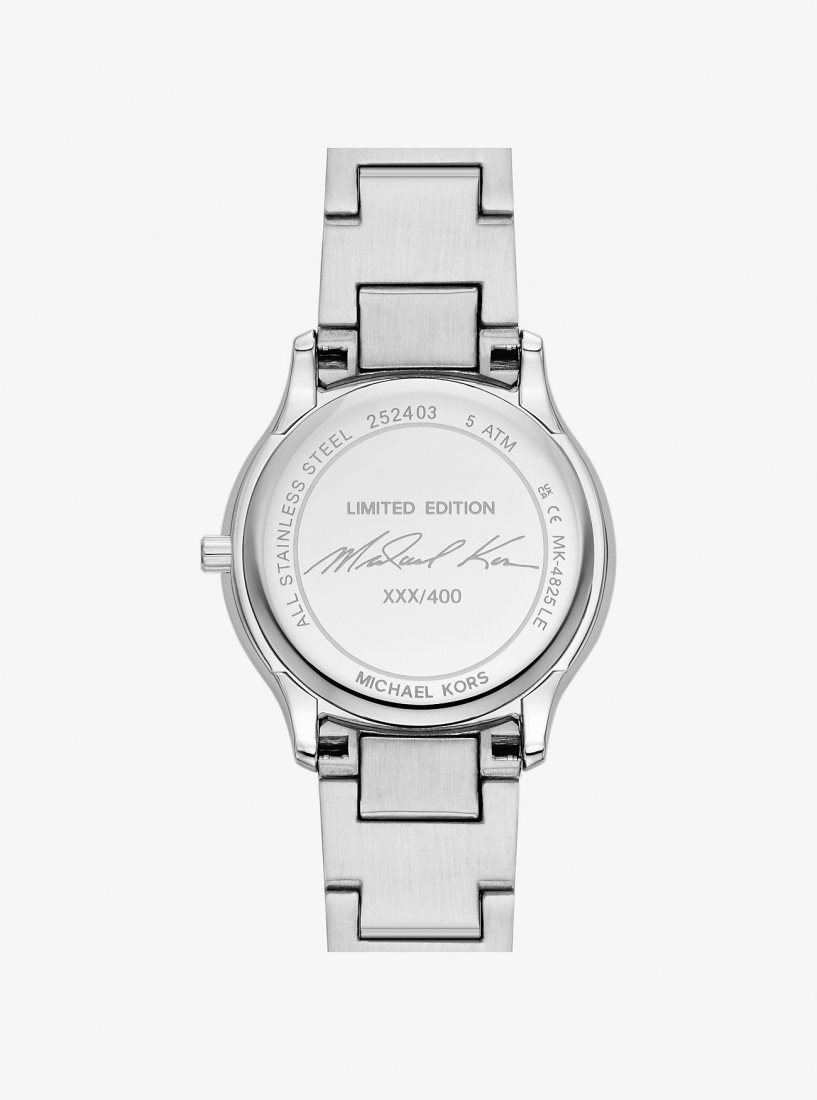 Silver-tone Michael Kors Limited-Edition Mini Sage Pave Silver-Tone Watch Mujer Plateadas | 9718-QFYRC