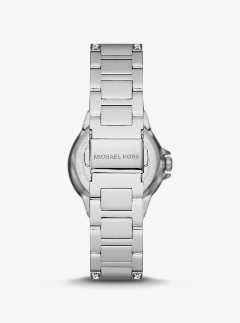 Silver-tone Michael Kors Mini Camille Pave Silver-Tone Watch Mujer Plateadas | 9746-QYBRK