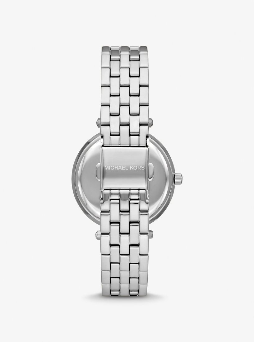 Silver-tone Michael Kors Mini Darci Pave Silver-Tone Watch Mujer Plateadas | 0176-OTHJR