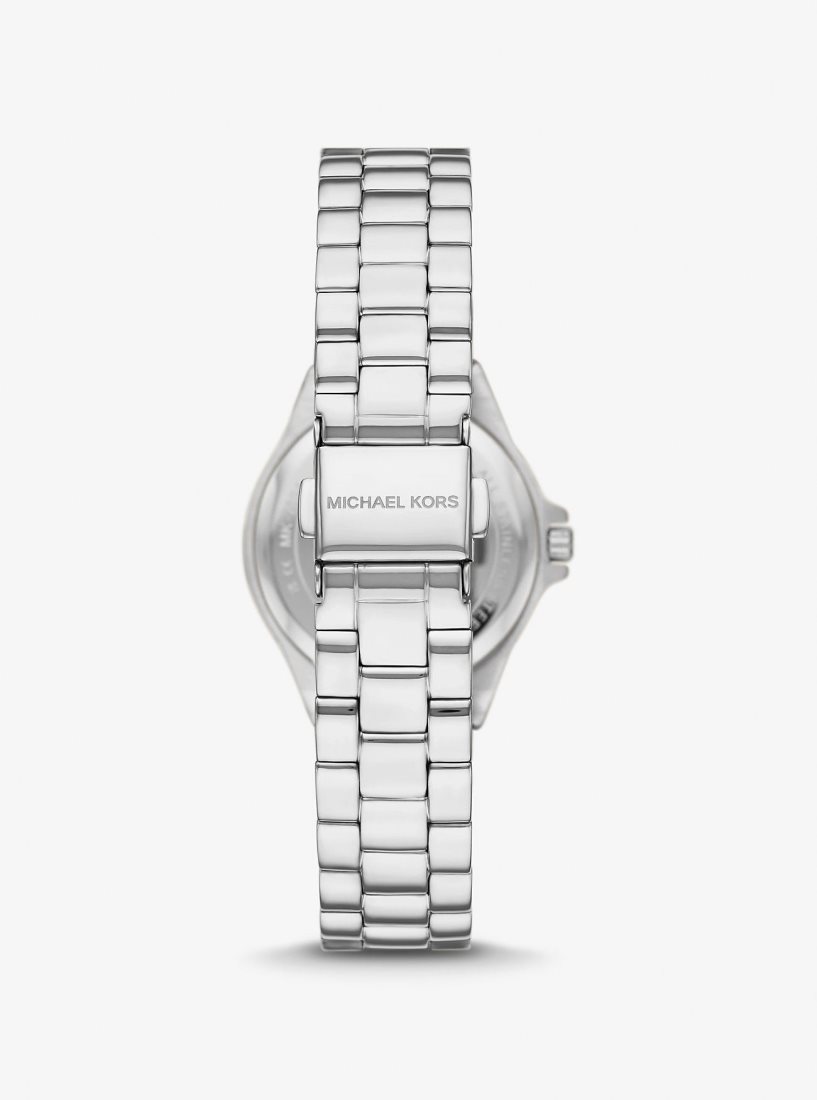 Silver-tone Michael Kors Mini Lennox Pave Silver-Tone Watch Mujer Plateadas | 1589-WOKDE