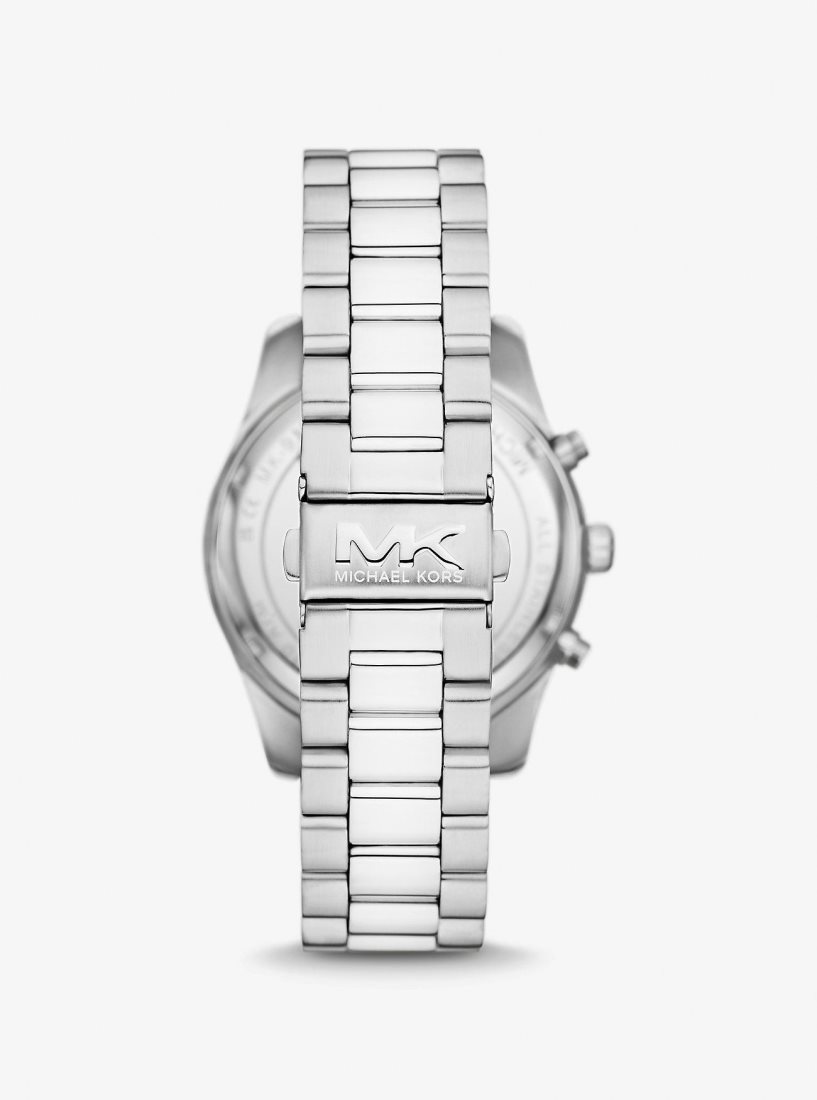 Silver-tone Michael Kors Oversized Lexington Silver-Tone Watch Hombre Plateadas | 4782-NDVAS