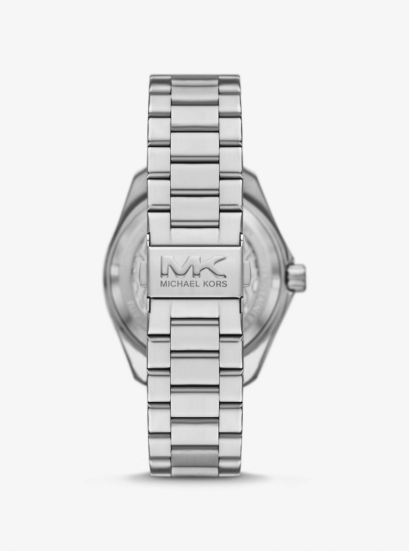 Silver-tone Michael Kors Oversized Maritime Silver-Tone Watch Hombre Two Tone | 1504-OLGXW