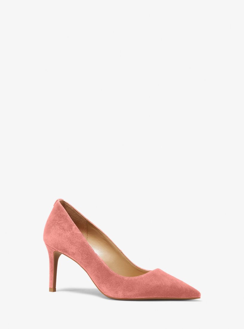 Tacones Michael Kors Alina Flex Suede Pump Mujer Rosas | 7813-MHFXL