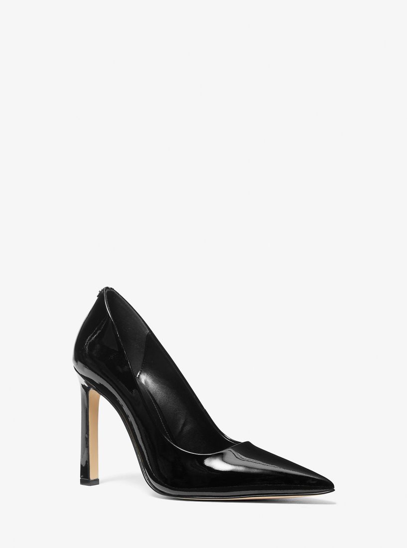 Tacones Michael Kors Amara Patent Leather Pump Mujer Negras | 9560-KGCQJ