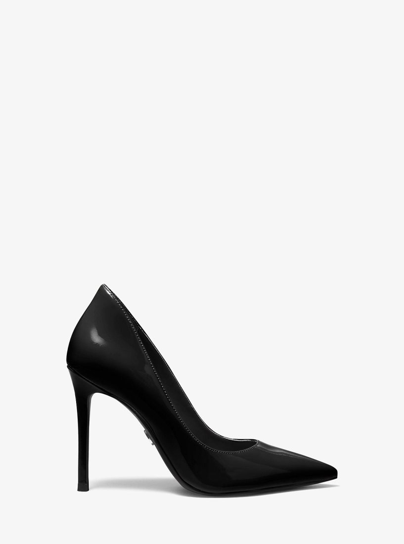 Tacones Michael Kors Keke Patent Leather Pump Mujer Negras | 0842-JGCQW