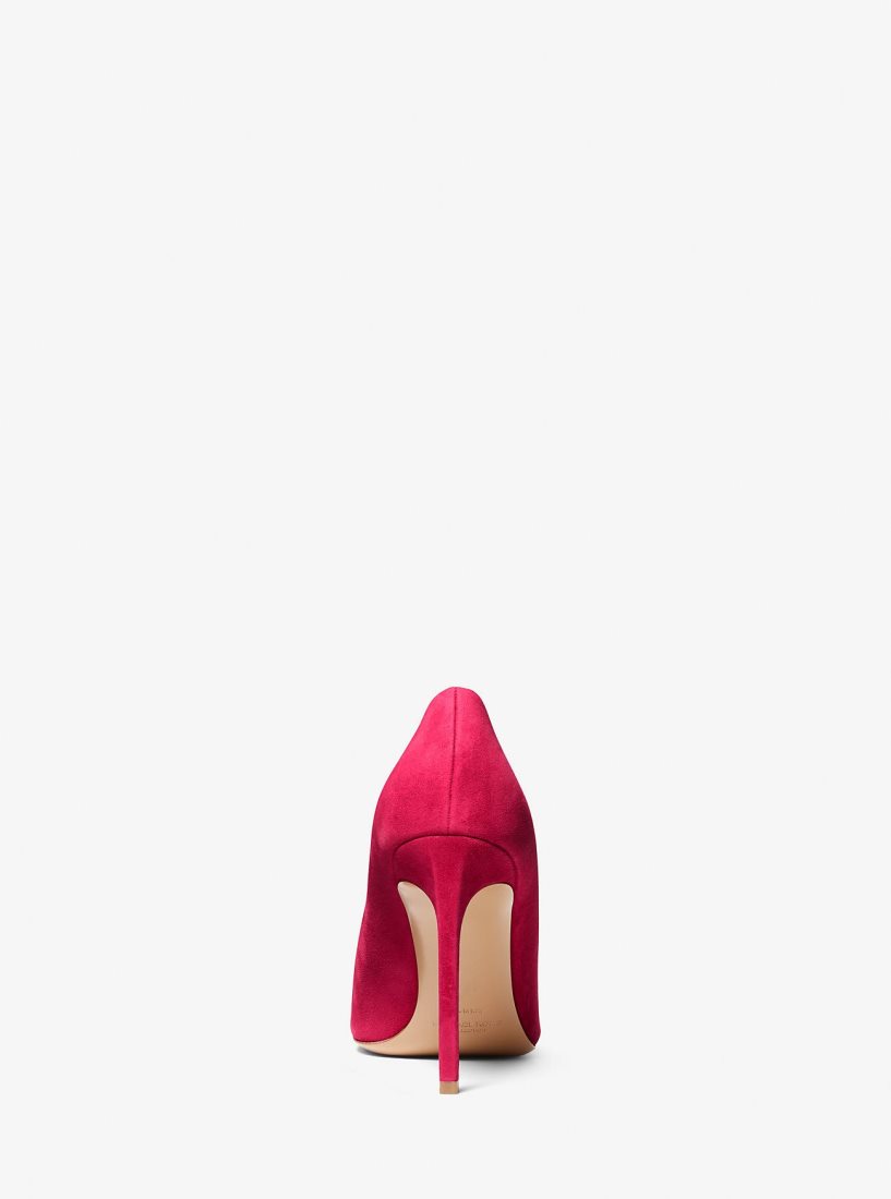 Tacones Michael Kors Martine Suede Pump Mujer Fuschia | 5624-HLAMP