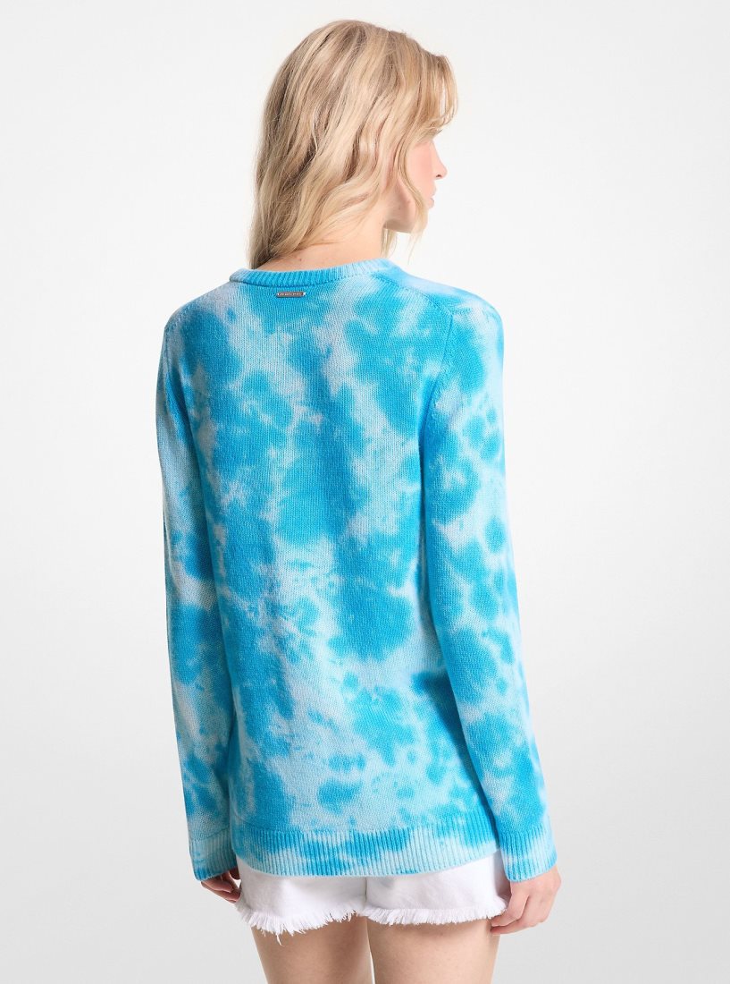 Truien Michael Kors Hand Tie-Dyed Cashmere Sweater Mujer Azules | 7859-JNZRO