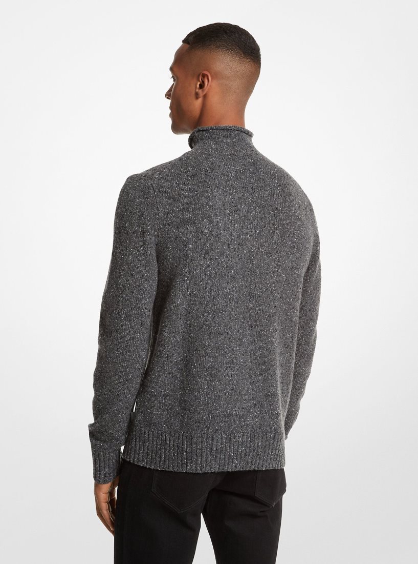 Truien Michael Kors Recycled Wool Blend Roll-Neck Sweater Hombre Gris | 8765-SRJDE