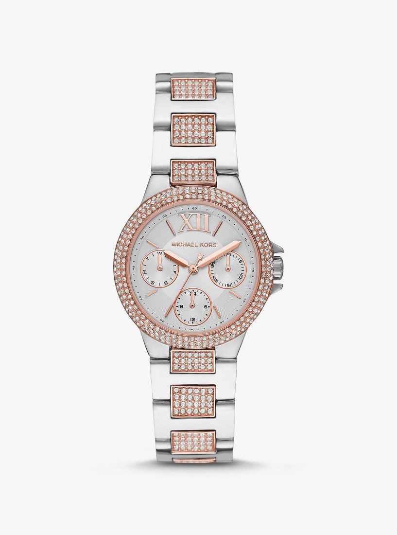 Two-tone Michael Kors Mini Camille Pave Two-Tone Watch Mujer Two Tone | 8407-ZSRGT