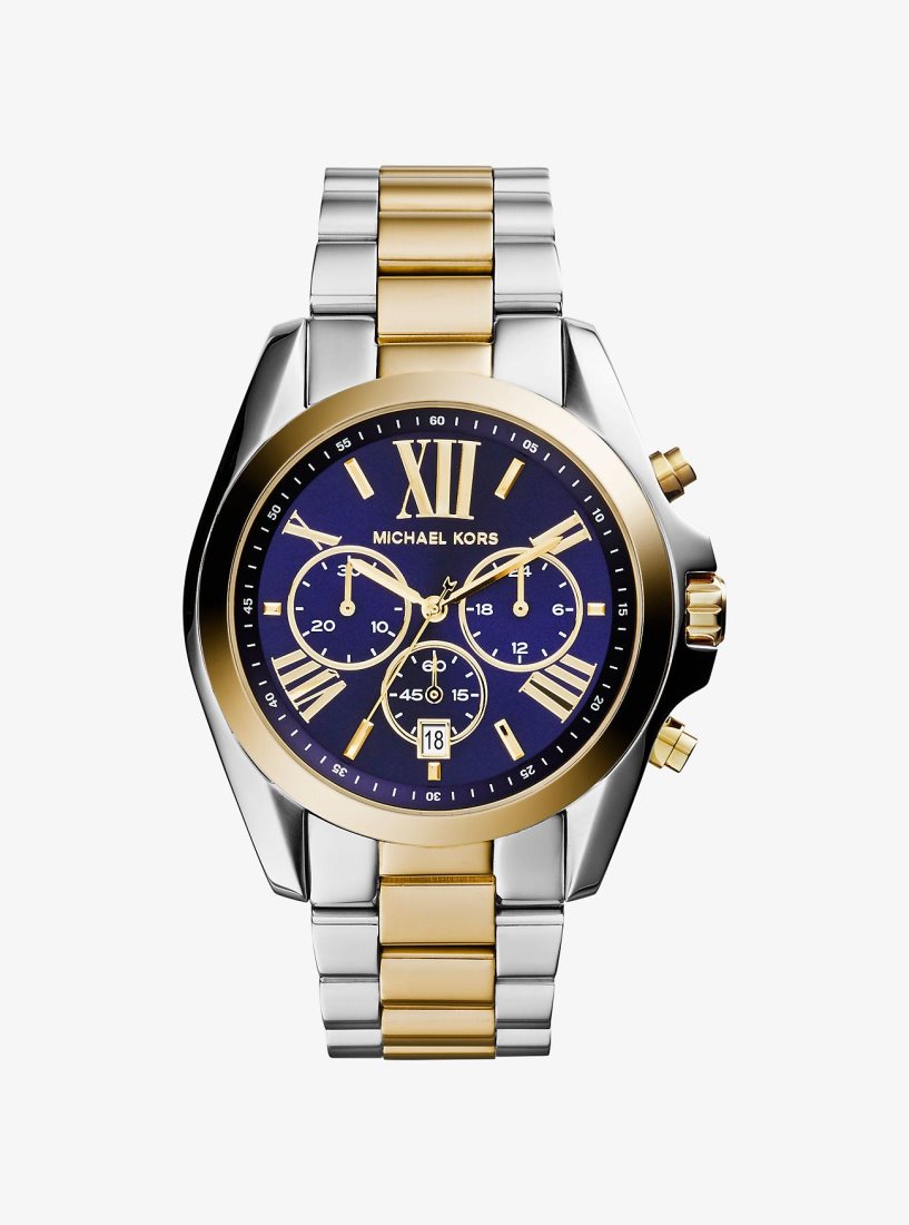 Two-tone Michael Kors Oversized Bradshaw Two-Tone Watch Hombre Two Tone | 7162-BZUGL