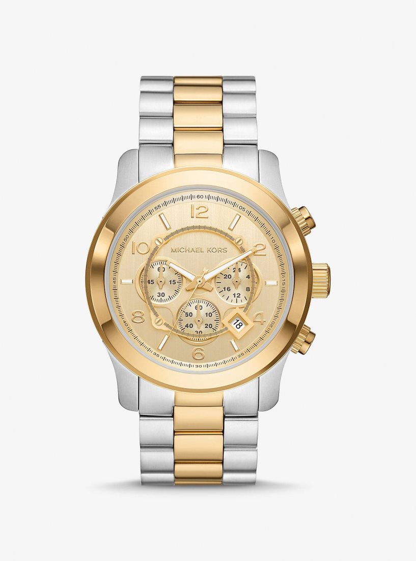 Two-tone Michael Kors Oversized Runway Two-Tone Watch Mujer Two Tone | 4329-NUMDI