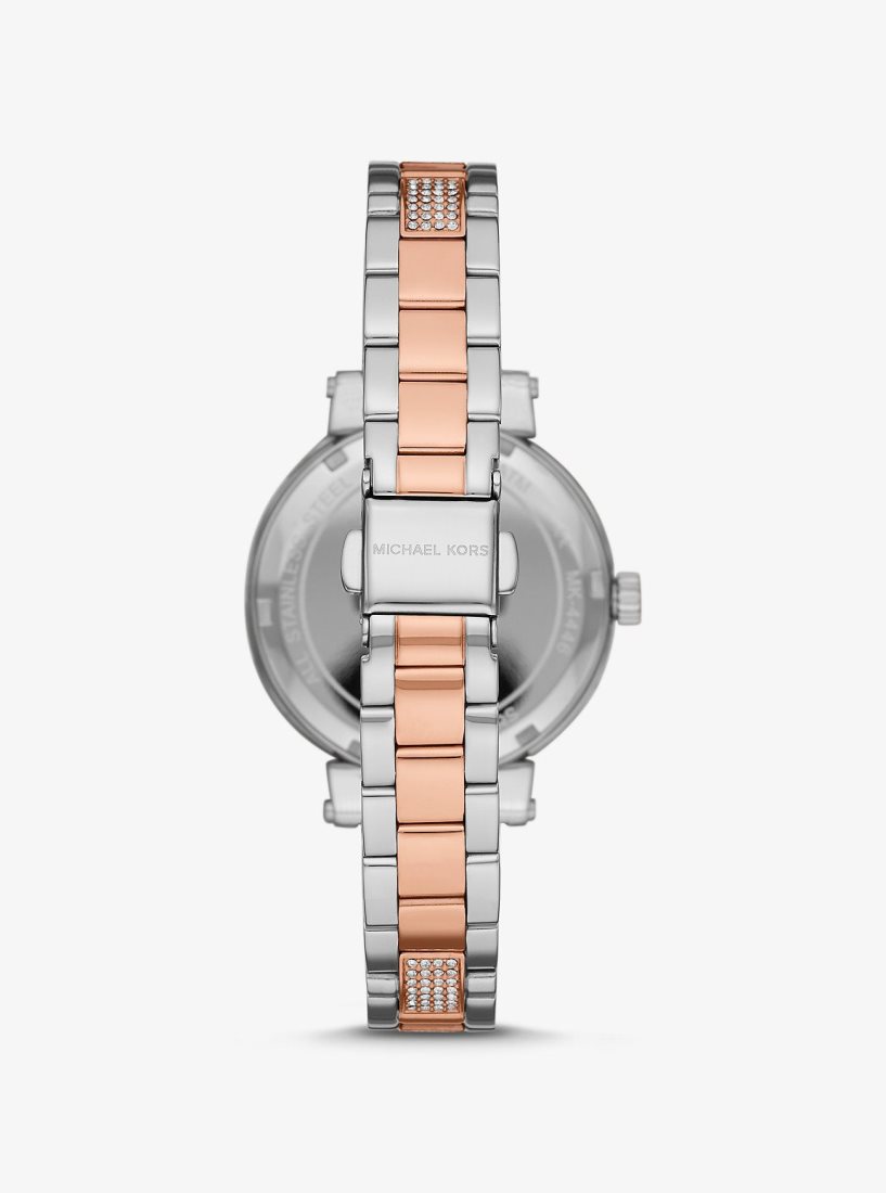 Two-tone Michael Kors Sofie Pave Two-Tone Logo Watch Mujer Two Tone | 0784-UAGMX