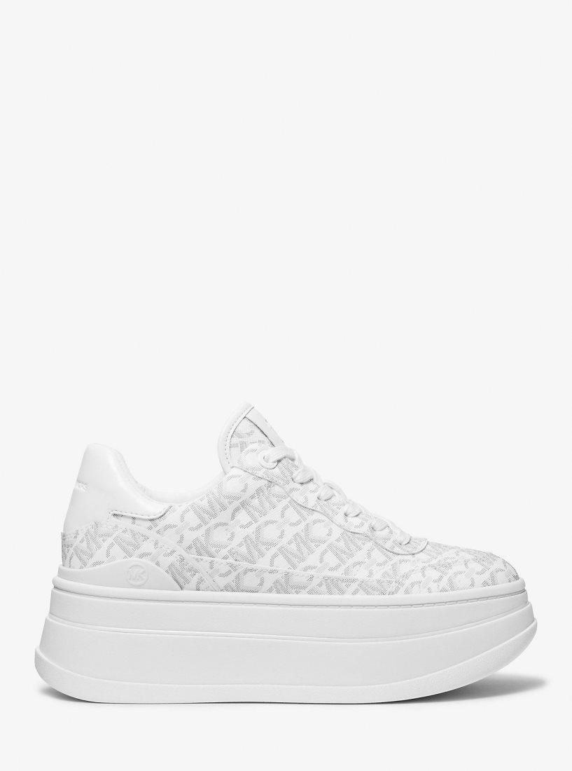 Zapatillas Michael Kors Hayes Empire Signature Logo Platform Sneaker Mujer Multicolor | 5346-BQZTU