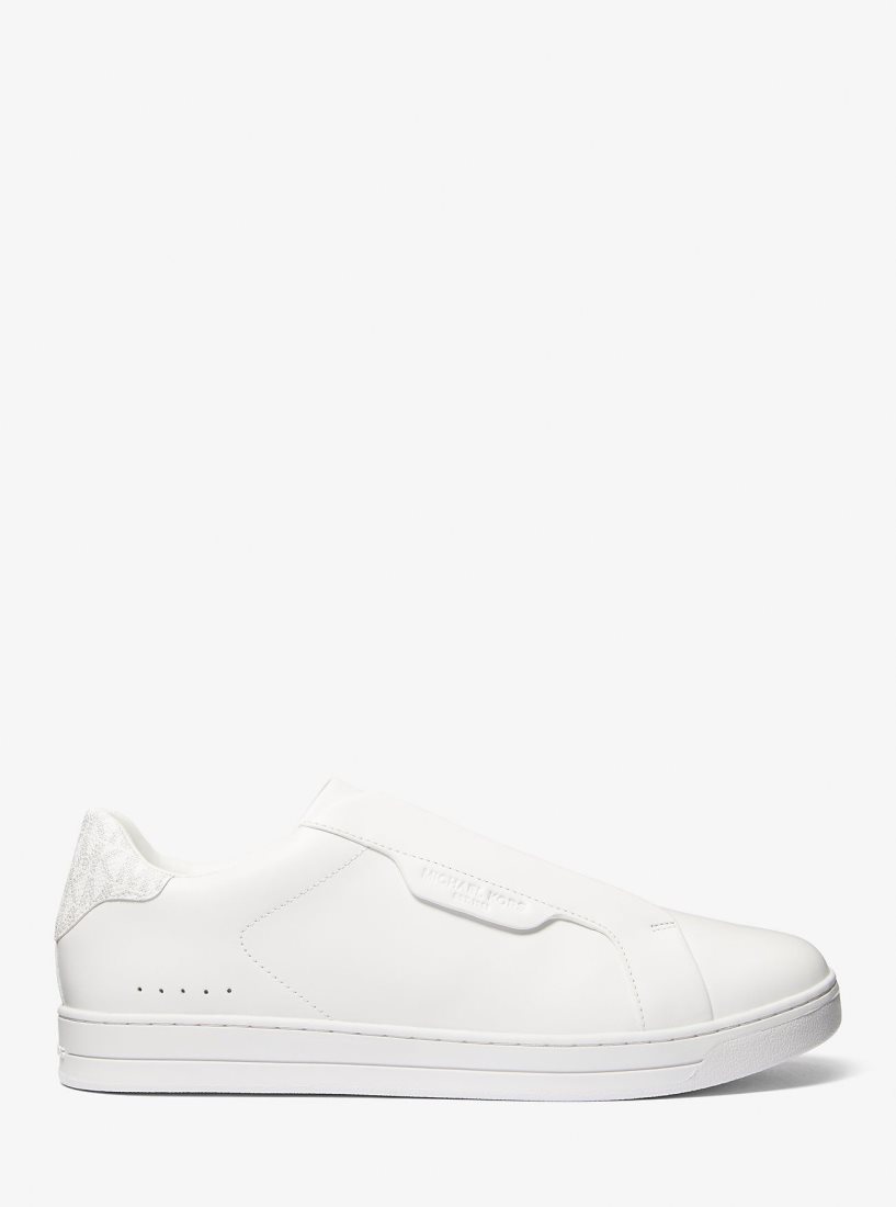 Zapatillas Michael Kors Keating Leather Slip-On Sneaker Hombre Bright Wht | 9635-SXKAD