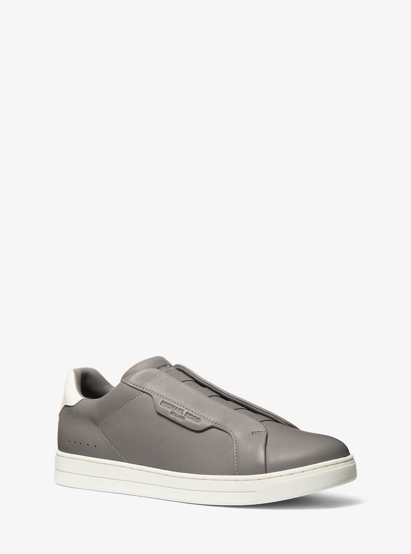 Zapatillas Michael Kors Keating Two-Tone Leather Slip-On Sneaker Hombre Gris | 3016-LAEHC