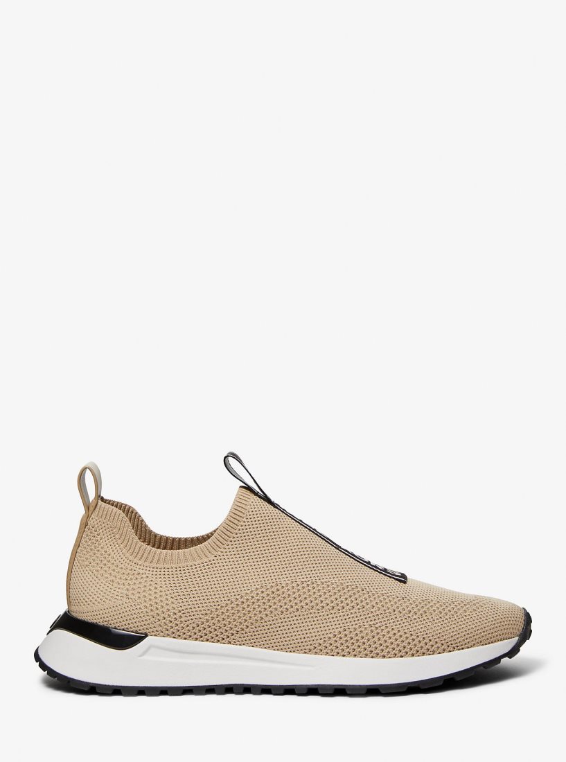 Zapatillas Michael Kors Miles Stretch Knit Slip-On Sneaker Hombre Chino | 7129-ZBUYR