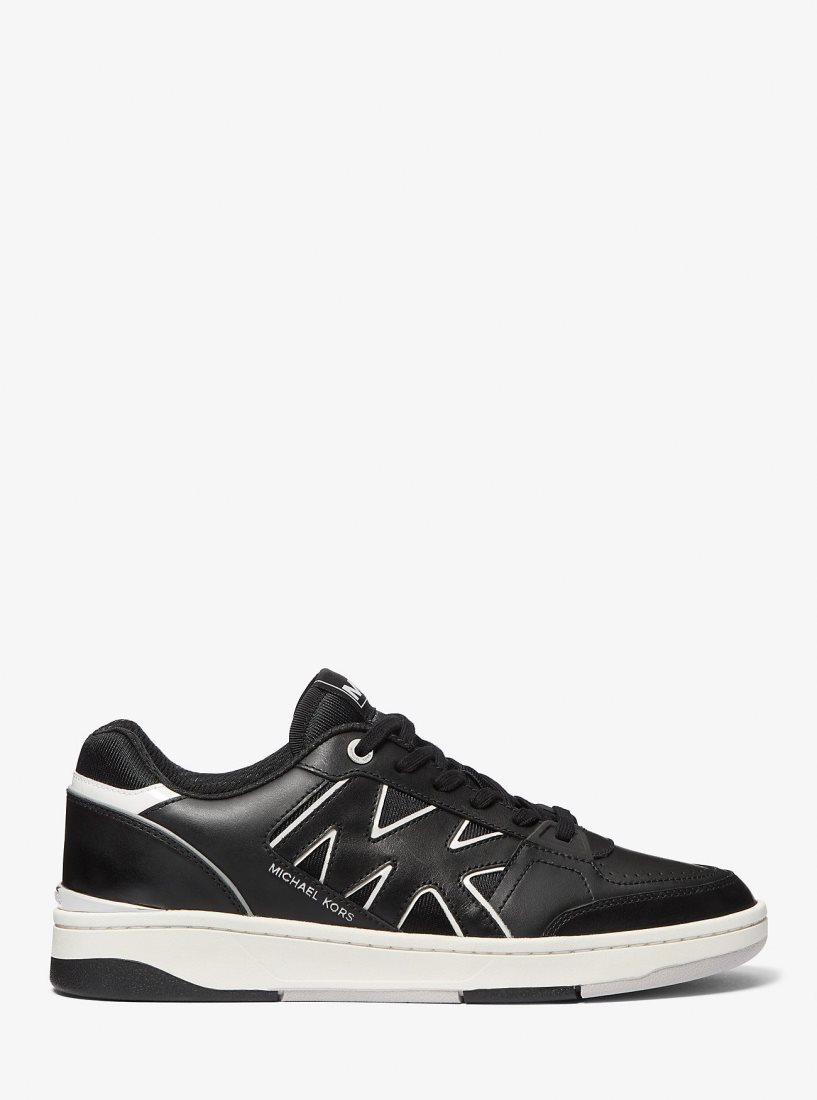 Zapatillas Michael Kors Rebel Leather Sneaker Hombre Negras | 5936-XESGN