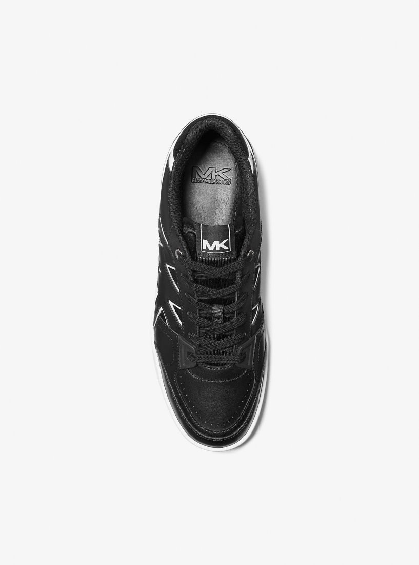 Zapatillas Michael Kors Rebel Leather Sneaker Hombre Negras | 5936-XESGN